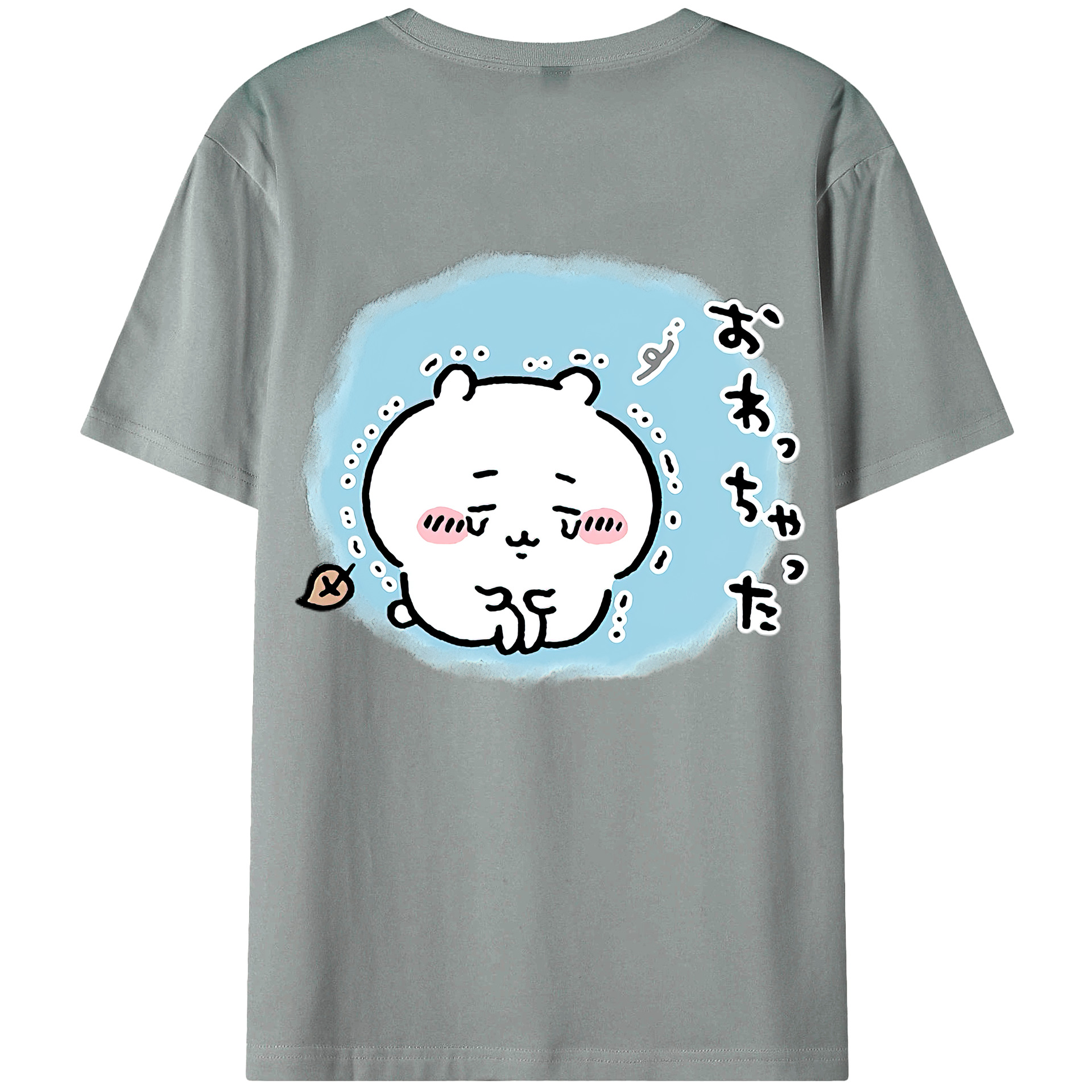 （画像用） ちいかわ ちいかわ Chii-kawa chiikawa 綿100％ メンズ半袖Tシャツ（バックプリント） 通気性